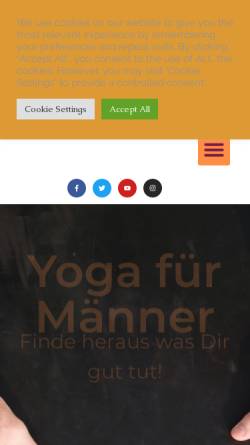 Vorschau der mobilen Webseite yoga-fuer-maenner.de, Yoga für Männer!