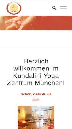Vorschau der mobilen Webseite www.k-yoga.de, Yoga Zentrum München e.V.