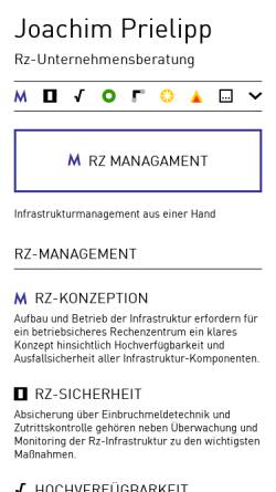 Vorschau der mobilen Webseite www.prielipp.de, DV-Beratung Joachim Prielipp