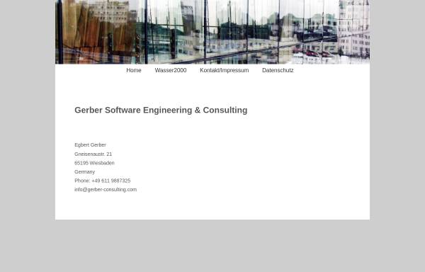 Vorschau von www.gerber-consulting.com, Egbert Gerber Software Engineering & Consulting