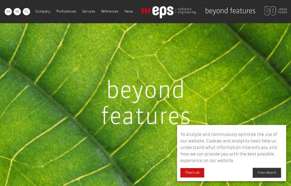 Vorschau von www.eps.ch, EPS Software Engineering AG