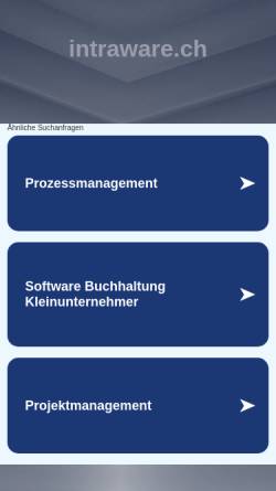 Vorschau der mobilen Webseite www.intraware.ch, WebGate Consulting AG