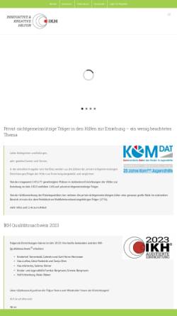 Vorschau der mobilen Webseite www.ikh-sh.de, IHK - Interessengemeinschaft Kleine Heime & Jugendhilfeprojekte Schleswig-Holstein e.V.