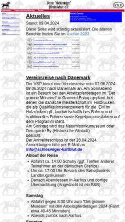 Vorschau der mobilen Webseite www.schleswiger-kaltblut.de, Verein Schleswiger Pferdezüchter e. V.