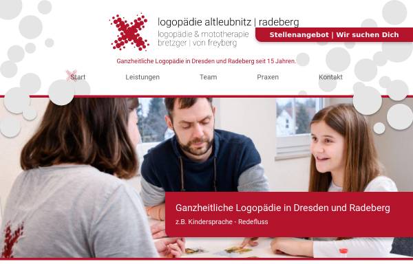 Vorschau von www.logopaedie-altleubnitz.de, Logopädie Altleubnitz - Praxis Bretzger und Borowski