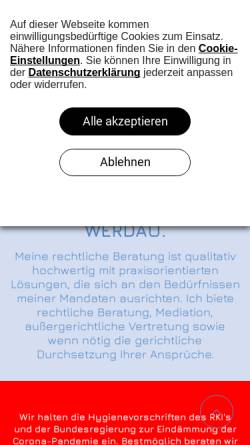 Vorschau der mobilen Webseite www.claudia-dietrich.de, Dietrich Claudia