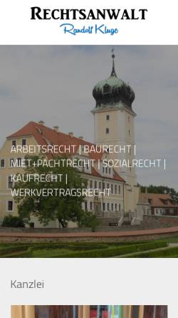Vorschau der mobilen Webseite www.rechtsanwalt-delitzsch.de, Kluge Randolf