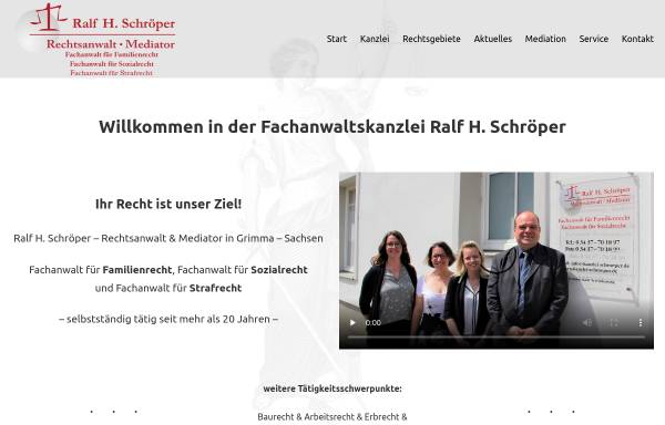 Vorschau von www.kanzlei-schroeper.de, Schröper Ralf H.