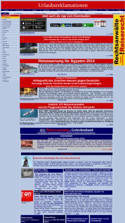 Vorschau der mobilen Webseite www.urlaubsreklamation.de, Urlaubsreklamationen