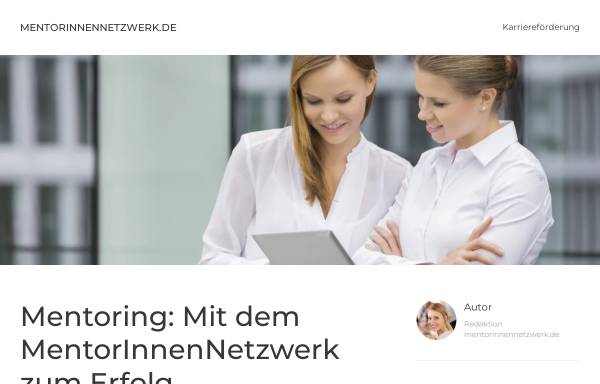 Vorschau von www.mentorinnennetzwerk.de, MentorinnenNetzwerk für Frauen in Naturwissenschaft und Technik