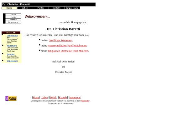 Vorschau von www.christian-baretti.de, Baretti, Dr. Christian