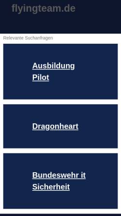 Vorschau der mobilen Webseite www.flyingteam.de, Bergeest, Birgit und Wolfgang