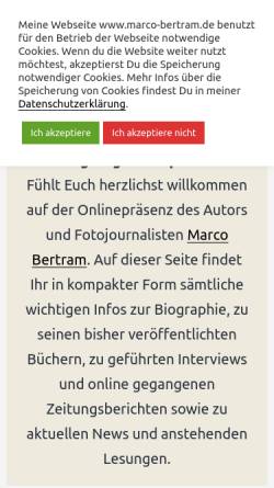 Vorschau der mobilen Webseite www.marco-bertram.de, Bertram, Marco