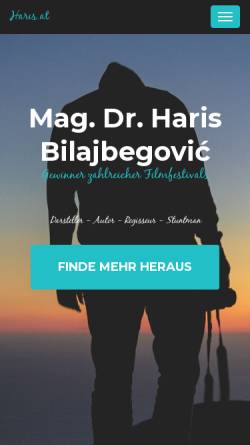 Vorschau der mobilen Webseite www.haris.at, Bilajbegovic, Haris