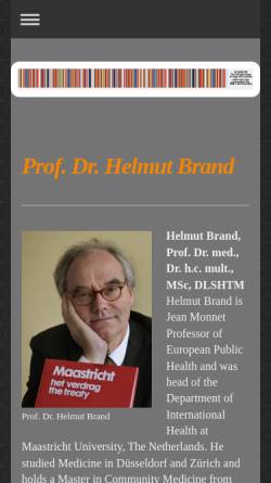 Vorschau der mobilen Webseite www.helmut-brand.de, Brand, Hemut Dr.