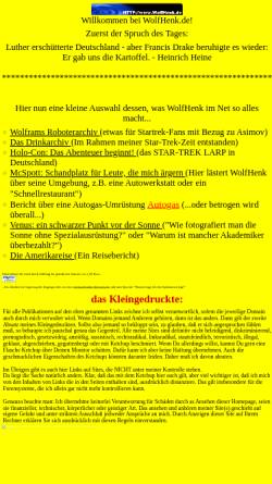 Vorschau der mobilen Webseite www.wolfhenk.de, Henkel, Wolfram
