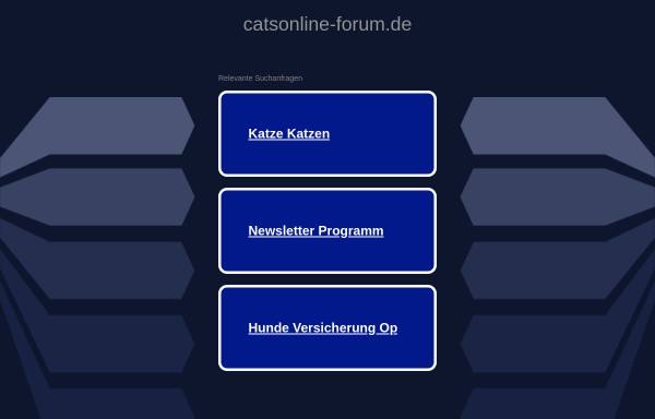 Vorschau von catsonline-forum.de, Catsonline Notdienstlisten