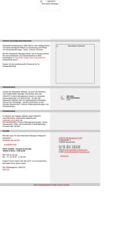 Vorschau der mobilen Webseite www.newsletter-manager.com, Newsletter-Manager - Creativ Werbeagentur GmbH