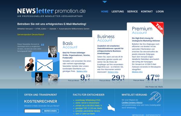 Vorschau von www.newsletter-promotion.de, Newsletter-Promotion.de - ITG-Online Internet Dienste