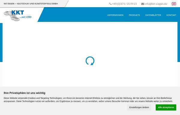Vorschau von www.kkt-siegen.de, KKT Kautschuk- und Kunststoffteile GmbH