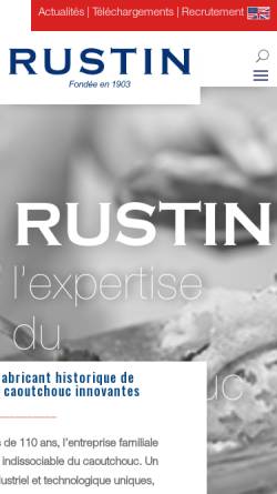 Vorschau der mobilen Webseite www.rustin.com, Rustin Industrie