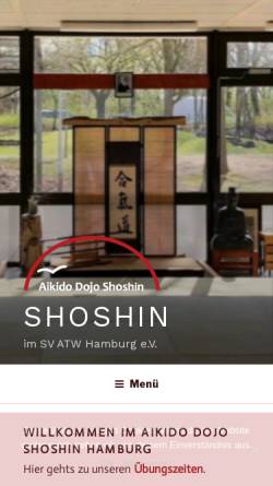 Vorschau der mobilen Webseite shoshin-hamburg.de, Hänsel Silke & Müller Dirk