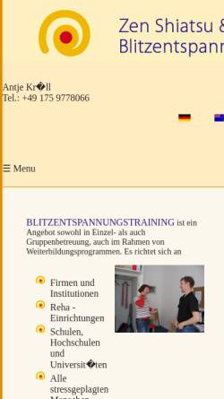 Vorschau der mobilen Webseite www.gesundundheiter-berlin.de, Krüll Antje