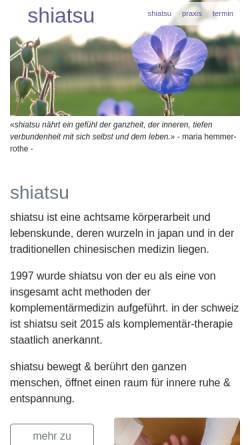 Vorschau der mobilen Webseite xn--raum-fr-shiatsu-4vb.de, Rothe Maria