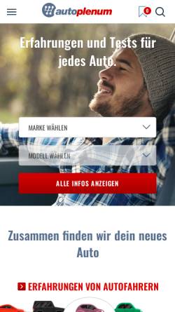Vorschau der mobilen Webseite www.autoplenum.de, Autoplenum.de