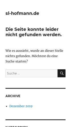 Vorschau der mobilen Webseite www.sl-hofmann.de, Hofmann, Familie