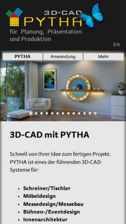 Vorschau der mobilen Webseite www.pytha.de, Pytha Lab GmbH