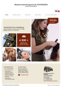 Vorschau der mobilen Webseite www.meisterkurse.de, Meistervorberreitungsschule Rohrmann für das Friseurhandwerk