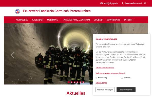 Vorschau von www.ffgap.de, Feuerwehren des Landkreises Garmisch-Partenkirchen