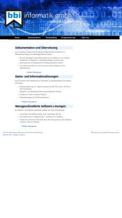 Vorschau der mobilen Webseite www.bbi-informatik.ch, BBI Software AG