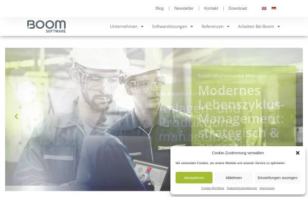 Vorschau von www.boomsoftware.com, Boom Software AG