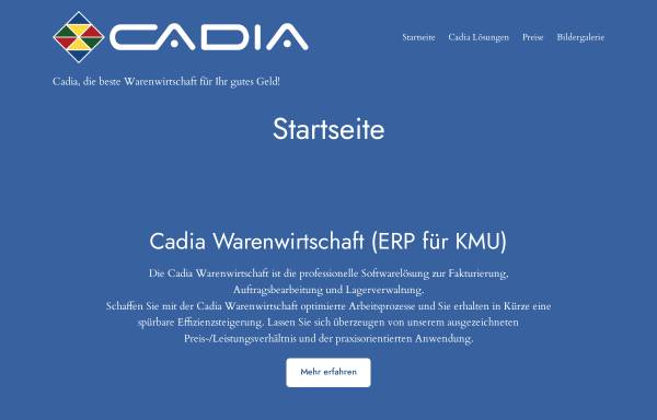 Vorschau von cadia.at, EDV-Beratung Stefan Langwald