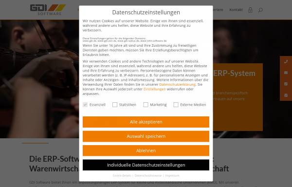 Vorschau von www.gdi.de, Gesellschaft für Datentechnik und Informationssysteme mbH