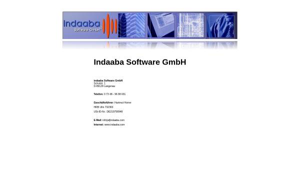 Vorschau von www.indaaba.com, Indaaba Software GmbH