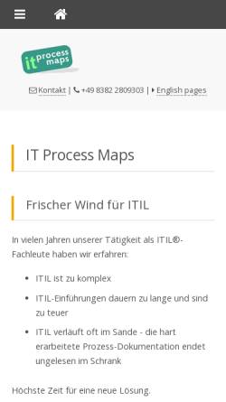 Vorschau der mobilen Webseite www.it-processmaps.com, IT Process Maps - Dipl.-Ing. Stefan Kempter