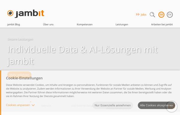 Vorschau von www.jambit.de, Jambit Software Development & Management GmbH