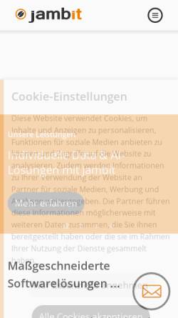 Vorschau der mobilen Webseite www.jambit.de, Jambit Software Development & Management GmbH