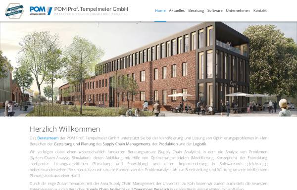 Vorschau von www.pom-consult.de, POM Prof. Tempelmeier GmbH