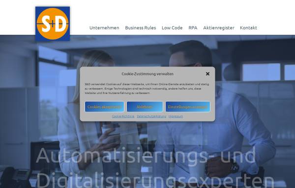 Vorschau von www.s-und-d.de, S und D Software nach Maß GmbH