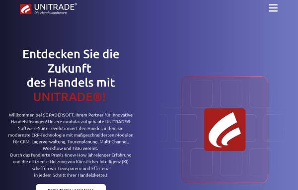 Vorschau von www.unitrade.com, SE Padersoft GmbH & Co. KG