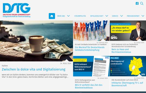 Vorschau von www.dstg.de, Deutsche Steuer-Gewerkschaft [DSTG]