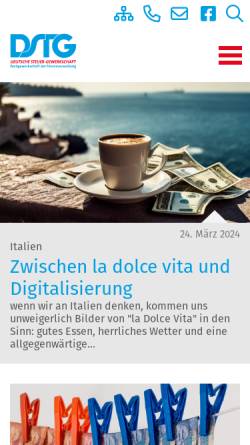 Vorschau der mobilen Webseite www.dstg.de, Deutsche Steuer-Gewerkschaft [DSTG]