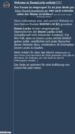 Vorschau der mobilen Webseite doomlocks.de, DoomLocks