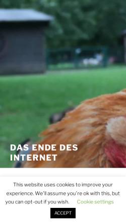 Vorschau der mobilen Webseite www.dasendedesinternet.de, Das Ende des Internet