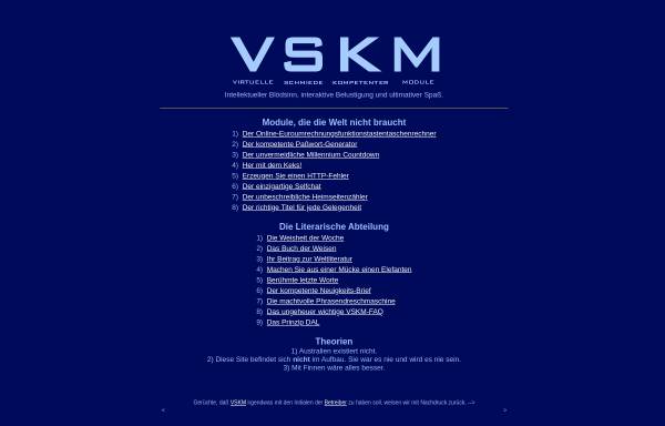 Vorschau von www.vskm.org, Virtuelle Schmiede Kompetenter Module