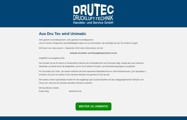 Vorschau von www.drutecgmbh.de, Dru Tec Handels- und Service GmbH